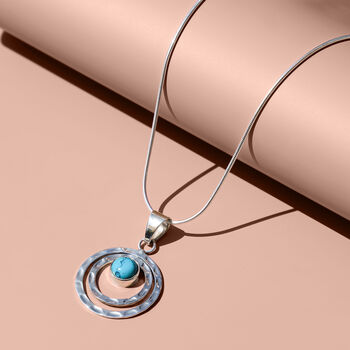 Infinity Universe Turquoise Silver Necklace, 2 of 10