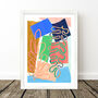 Colourful Abstract Cut Out Shapes Print Set Of Three, thumbnail 10 of 12