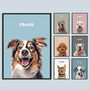 Personalised Pet Print Portrait From Photo, thumbnail 1 of 11