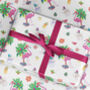 Flamingo Christmas Wrapping Paper, thumbnail 1 of 3