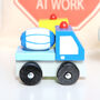 Wooden Construction Truck And Personalised Bag, thumbnail 5 of 6