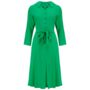 Violet Dress In Apple Green Vintage 1940s Style, thumbnail 1 of 2