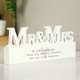 Personalised Mr And Mrs Heart Wedding Ornament, thumbnail 1 of 3
