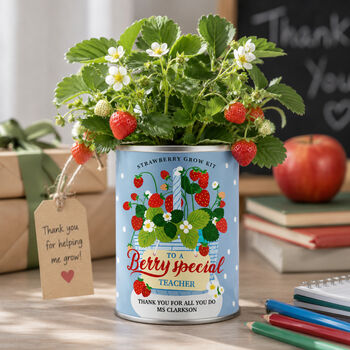 Berry Special Teacher Gift Strawberry Grow Kit, 2 of 3