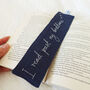 I Read Past My Bedtime Embroidered Bookmark, thumbnail 4 of 4