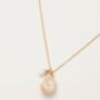 Sea Snail Shell And Pearl Short Necklace, thumbnail 4 of 6