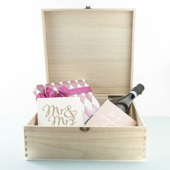 Personalised 'For My Bride On Our Wedding Day' Box, 6 of 10