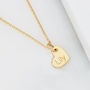 Rose, Silver Or Gold Personalised Heart Necklace, thumbnail 2 of 7