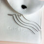Sterling Silver Wavy Threader Earrings, thumbnail 2 of 5