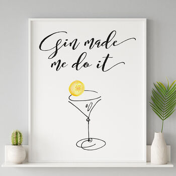 Gin Typography Print, 6 of 7