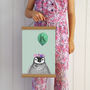 Baby Penguin With Balloon Personalised Children's Print, thumbnail 5 of 7