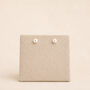 3mm Sterling Silver White Pearl Stud Earrings, thumbnail 3 of 4