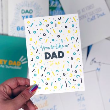 Step Dad Father's Day Card 'You're Like A Dad To Me', 3 of 4