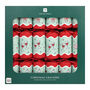 Bon Noel Green Red Christmas Crackers Set Of Six, thumbnail 2 of 6
