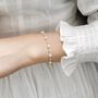 Sophie Ivory Silver Pearl Ball Charm Gift Bracelet, thumbnail 3 of 4