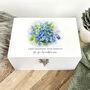 Personalised Forget Me Not Design Memory Box Three Sizes 22cm | 27cm | 30cm, thumbnail 3 of 10