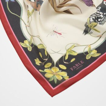 Ivory Wonderland Scene Square Scarf, 3 of 3