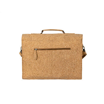 Personalised Cork Leather Messenger Bag, 3 of 8