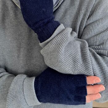 Women's Cashmere Fingerless Gloves, 6 of 11