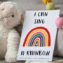 'I Can Sing A Rainbow' Nursery Rhyme Print, thumbnail 1 of 5
