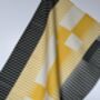 Combed Stripe Tea Towel Yellow / Black, thumbnail 1 of 4