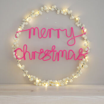 Merry Christmas Wreath Light, 4 of 12