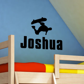 Personalised Boy Name Wall Stickers, 4 of 5