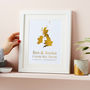 Gold Or Silver Foil Treasured Location Print, thumbnail 1 of 2