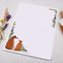 A4 Letter Writing Paper With Foxes And Florals, thumbnail 3 of 4