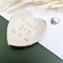 Gold Heart Shaped Engagement Dish With Gold Leaf, thumbnail 1 of 6