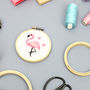 Flamingo Mini Cross Stitch Craft Kit, thumbnail 5 of 5