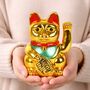 Good Luck Home Gifts Gold Money Cat, Six Inch, thumbnail 4 of 6