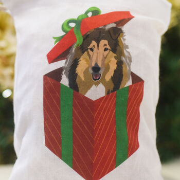 Personalised Dog Christmas Sack Treat Bag, 12 of 12