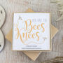 You Are The Bees Knees Sterling Silver Earrings, thumbnail 1 of 5