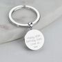Luxury 70th Birthday 1956 Silver Sixpence Keyring, thumbnail 2 of 6