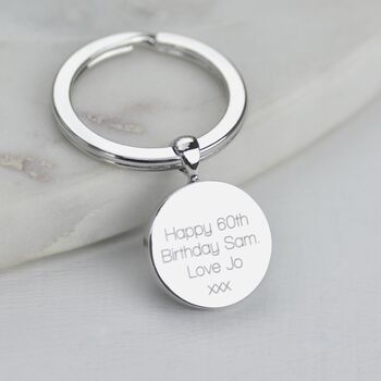 Luxury 70th Birthday 1956 Silver Sixpence Keyring, 2 of 6