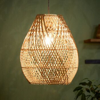 Teardrop Diamond Woven Pendant Shade, 3 of 4