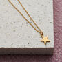 Personalised Silver Star Necklace Christmas Bauble, thumbnail 4 of 7