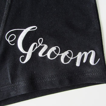 Personalised Groom's Wedding Pants, Metallic Print, 6 of 8