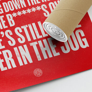 Bristol City 'Drink Up Thee Cider' Football Song Print, 3 of 3