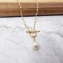 18k Gold Vermeil Plated Pearl Necklace, thumbnail 1 of 7