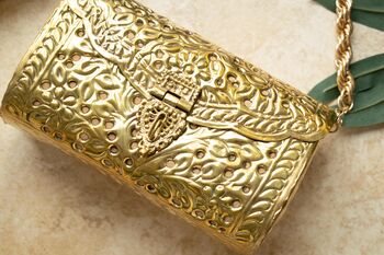 Paro Gold Brass Clutch, 2 of 4