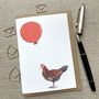 Personalised Derbyshire Redcap Hen Birthday Card, thumbnail 1 of 4