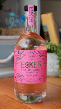 Esker Scottish Raspberry Scottish Gin Now In 70cl Size, 4 of 4