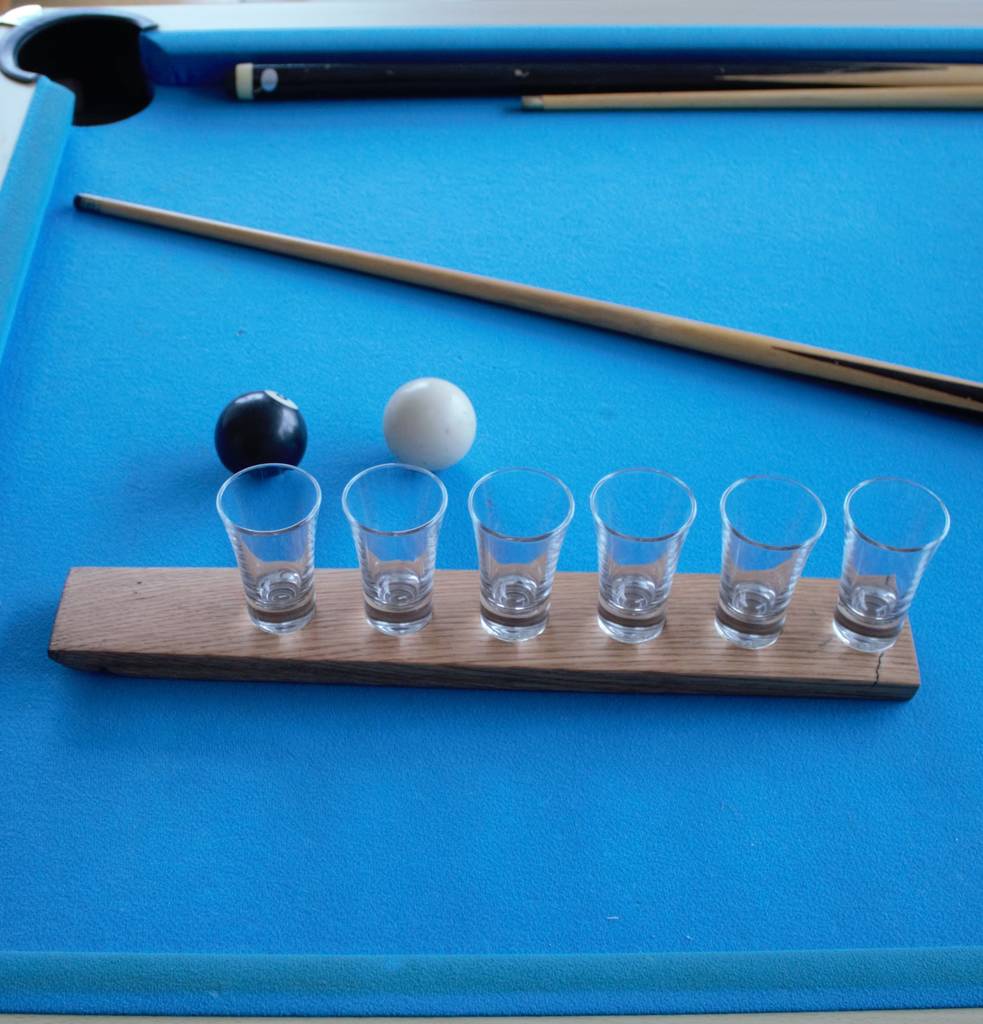 barrel stave shot glass holder by phil rao studio two