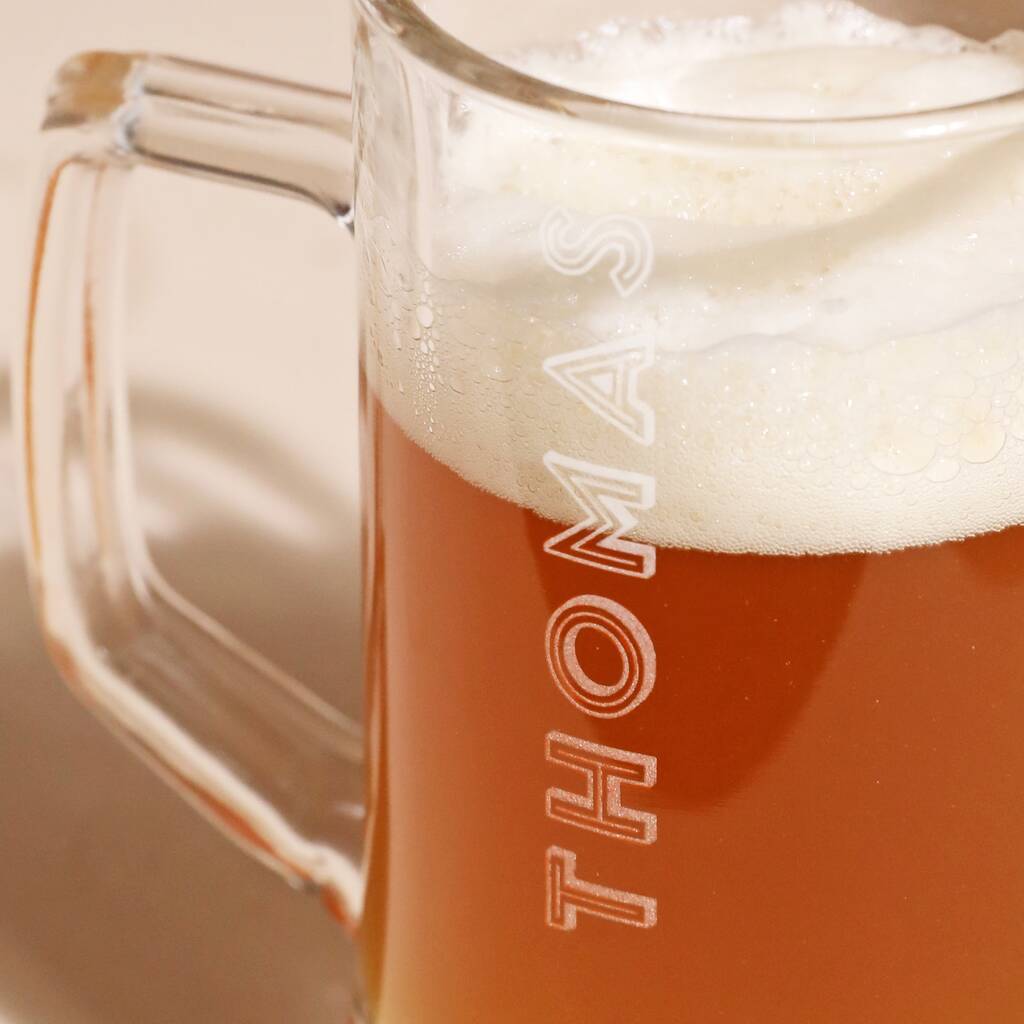 Personalised Bold Name Beer Stein By Lisa Angel