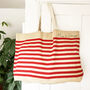 Personalised Name/Text Oversized Stripe Bag, thumbnail 3 of 4