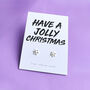 Have A Jolly Christmas Sterling Silver Earrings, thumbnail 1 of 3