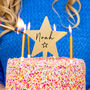 Personalised Name And Star Star Cake Topper, thumbnail 1 of 7