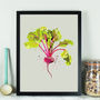 Beetroot Vegetable Kitchen Print, thumbnail 1 of 5